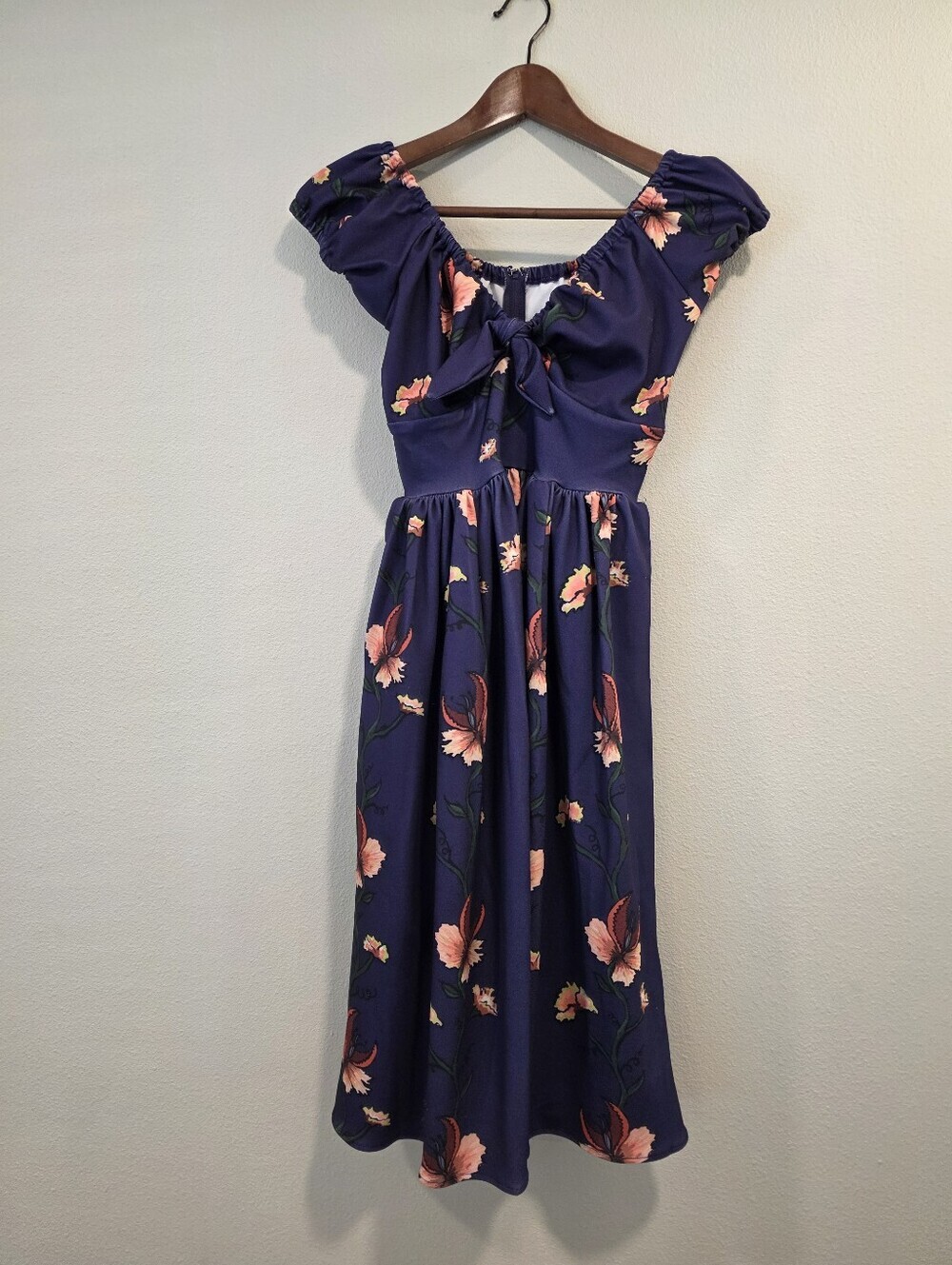 Laura Byrnes x Hope Morrison Purple Venus Fly Trap Fit & Flare Dress